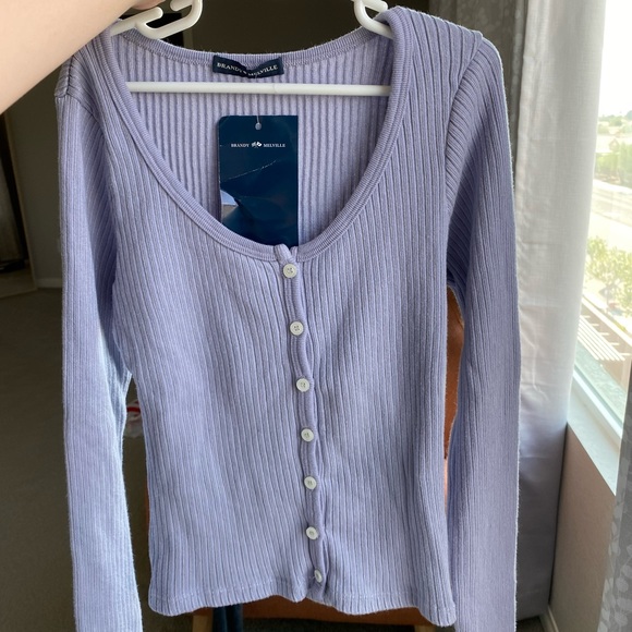 • Brandy Melville • Light Purple Zelly Long Sleeve - Picture 2 of 3